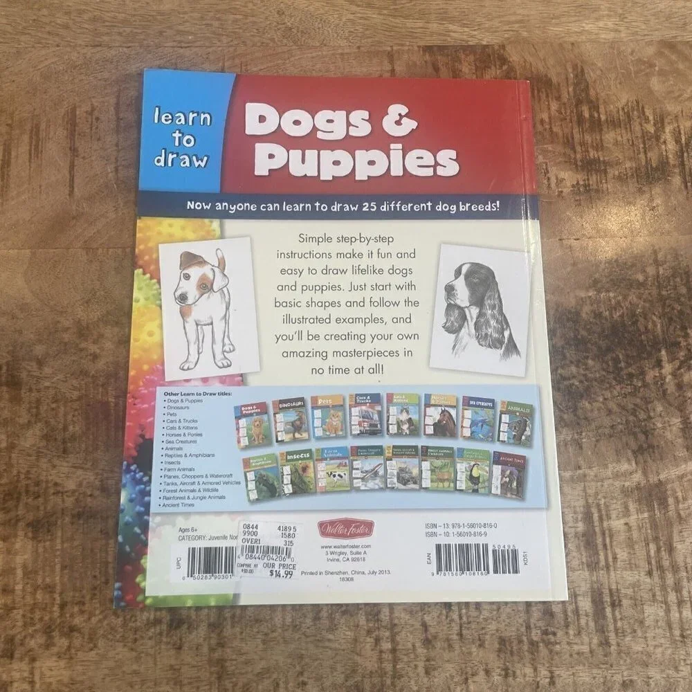 Learn to Draw: Dogs and Puppies Step-by-Step Instructions for 25 Different Dog